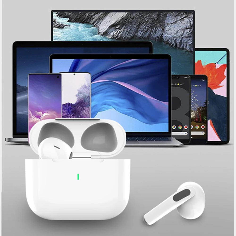 Auriculares Bluetooth 5.3 con Cancelación de Ruido ANC – TWS Inalámbricos, 72h Batería, para iPhone y Android