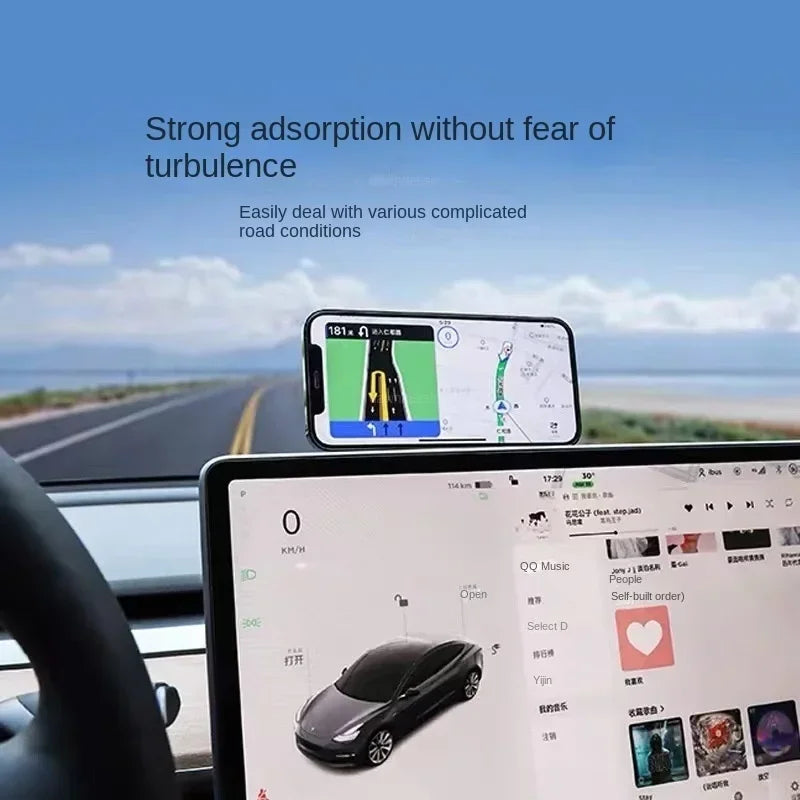 Soporte Magnético para Coche y portatil – Compatible con MagSafe, Tesla Model 3/Y/X/S e iPhone 14/13/12