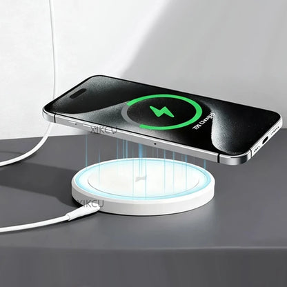 Base de Carga Inalámbrica Rápida 30W – Compatible con iPhone 12-17, AirPods y Samsung Galaxy
