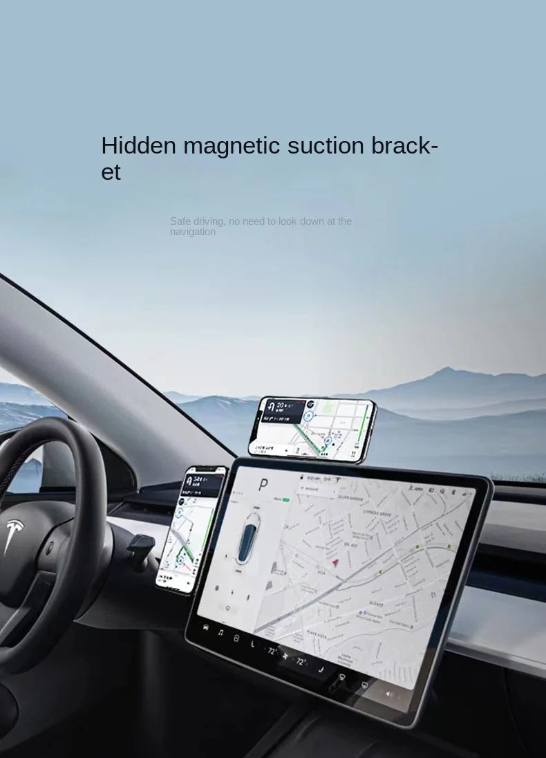 Soporte Magnético para Coche y portatil – Compatible con MagSafe, Tesla Model 3/Y/X/S e iPhone 14/13/12